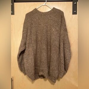 The Knotty Ones Alpaca Wool Sweater - size Large - tan/brown - worn once